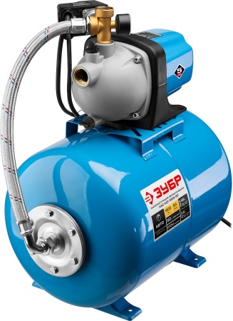 Станция насосная ЗУБР ″Мастер″ М3 автоматическая, 1200Вт, пропускная способность 63л/мин, напор 46м, бак 50л НАС-М3-1200-50