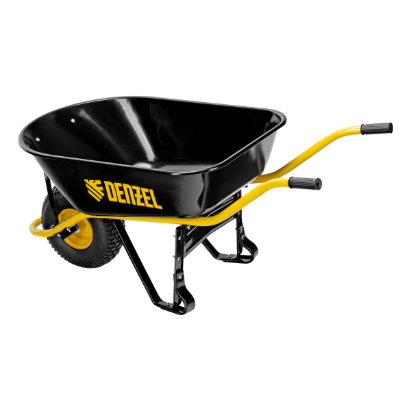 Тачка строительная, усиленная, объем 130 л, 230 кг, колесо 15х6.00-6 Denzel цена