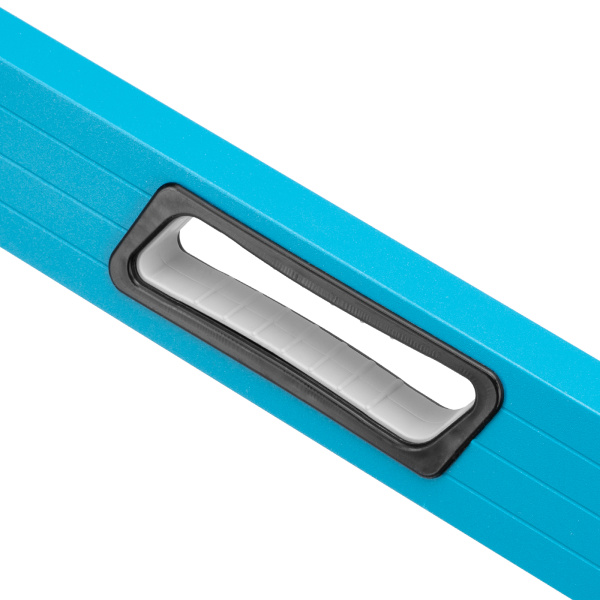 Уровень алюминиевый, 2000 мм, усиленный с ударопрочными заглушками, рукоятки, 3 глазка Gross цена