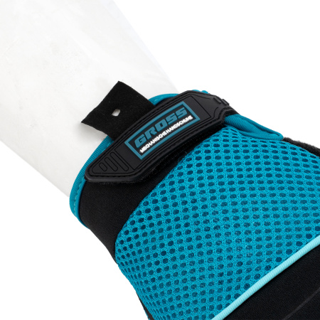 Перчатки комбинированные облегченные, открытые пальцы, AKTIV, размер М (8) Gross цена