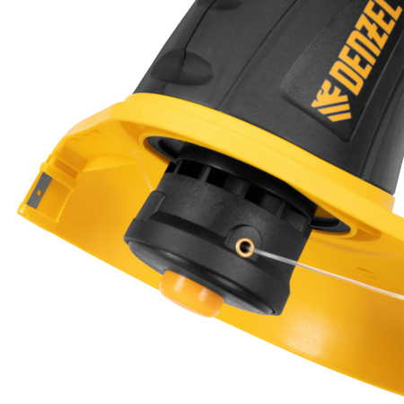 Триммер электрический TE-350, 350 Вт, 260 мм, катушка полуавтомат Denzel цена