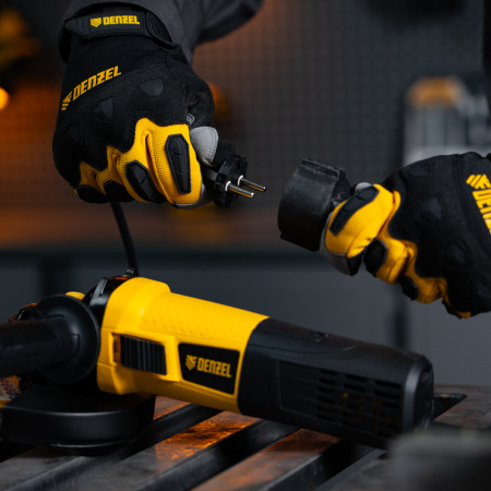 Углошлифовальная машина AGD125-1000, 1000 Вт, 125 мм, 3000-10000 об/мин Denzel
