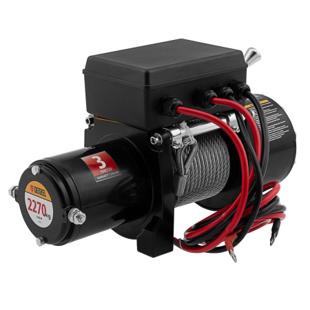 Лебедка автомобильная электрическая LB-2200, 2.2 т, 3.3 кВт, 12 В Denzel цена