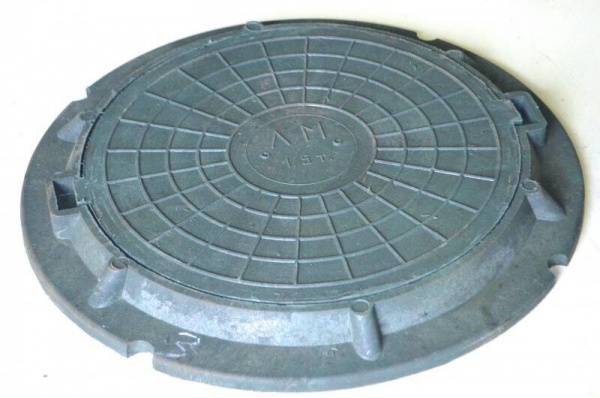 Люк полимерный круглый до 1т