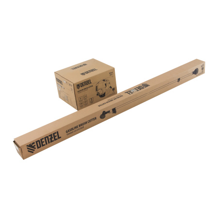 Триммер бензиновый DR-52, 52 см3, неразъемная штанга, состоит из 2 частей Denzel цена