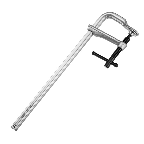 Струбцина F-образная, 80x300мм, кованая Denzel цена