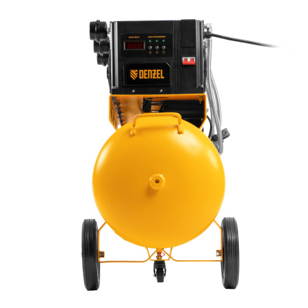 Компрессор безмасляный, малошумный  DLS 2250/100, 2250 Вт, 3x750, 100 л, 410 л/мин блок управления/ Denzel