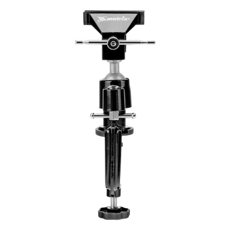 Тиски настольные, многофункциональные, сменная насадка, хомут для дрели, шарнирный механизм, 70 мм Matrix