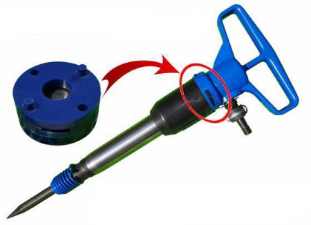 Молоток отбойный пневматический МОП-4П двойная рукоятка (ТЗК)
