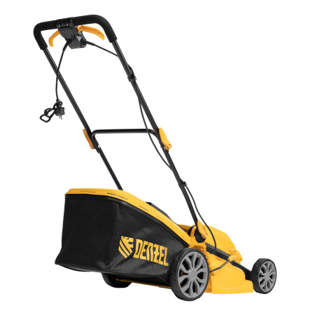Газонокосилка электрическая GMC-2000, шир. 44см, 2000 Вт, 6 уров., травосб. 45 л Denzel цена