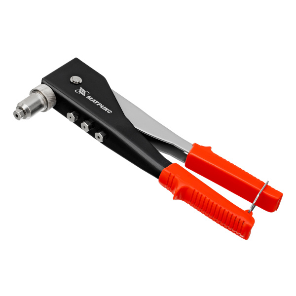 Заклепочник, 250 мм, переставной 0-90 градусов, заклепки 2.4-3.2-4.0-4.8 мм Матрикс цена