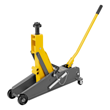 Домкрат гидравлический подкатной с фиксатором, 3 т, 190-532 мм, SUV Denzel цена