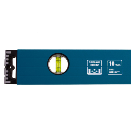 Уровень алюминиевый, 1000 мм, усиленный с ударопрочными заглушками, рукоятки, 3 глазка Gross цена