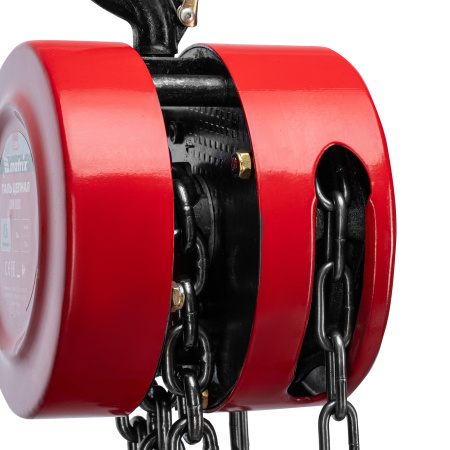 Таль цепная, 0.5 т, H подъема 2.5 м, расстояние между крюками 240 мм Matrix цена