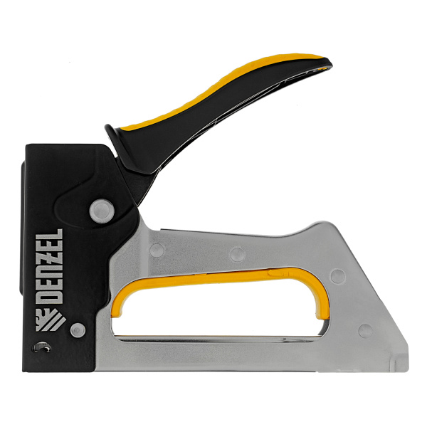 Степлер металлический, скобы в комплекте, 2К рукоятка, тип 53, 6-10 мм Denzel цена