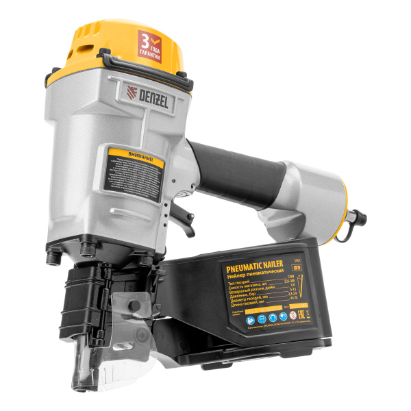 Нейлер пневматический CN70 для гвоздей CNW от 45 до 70 мм// Denzel цена