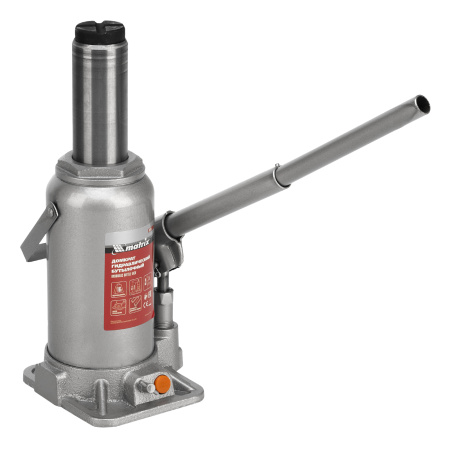 Домкрат гидравлический бутылочный, 16 т, h подъема 230-460 мм Matrix цена