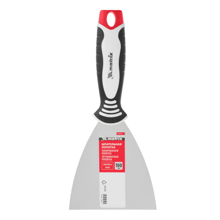 Шпательная лопатка из нержавеющей стали, 100 мм, трехкомпонентная ручка Matrix цена