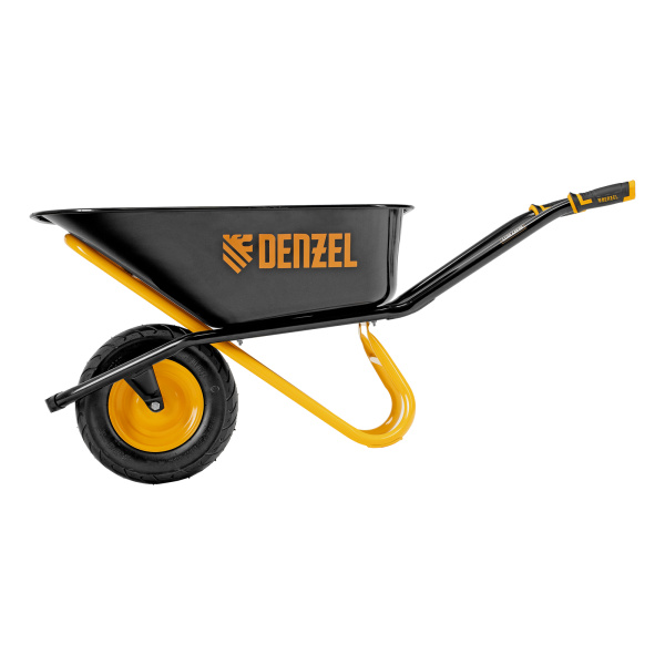 Тачка строительная, усиленная, объем 120 л, 220 кг, колесо 16х4.00-8 Denzel цена