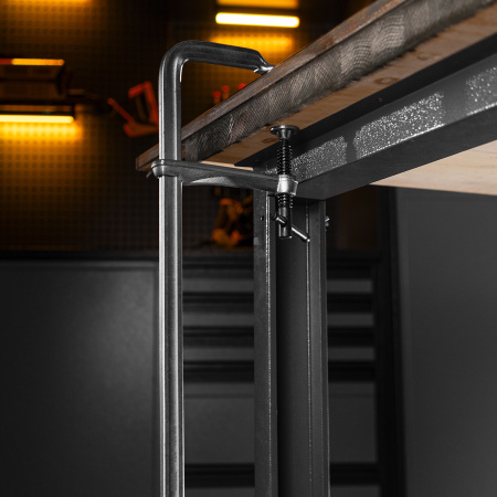 Струбцина F-образная, 120x400мм, кованая Denzel цена