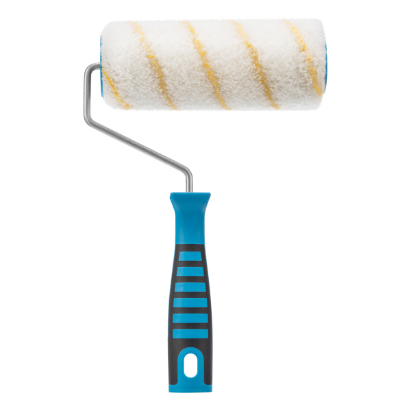 Валик для внутренних работ синтетический, с двухком.ручкой, 180 мм, ворс 12 мм, D 48 мм, D ручки 6 мм, полиакрил Matrix цена
