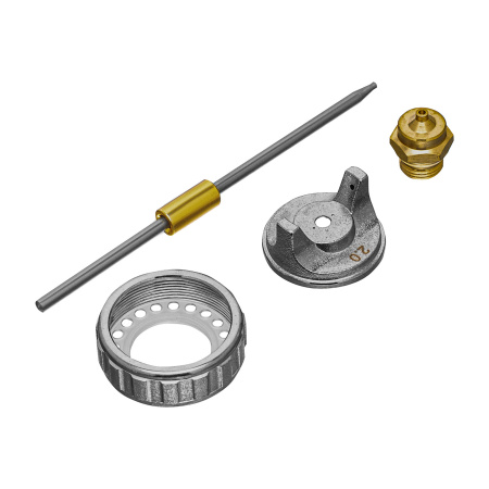 Ремкомплект для краскораспылителя 4 предмета: сопло 2,0 мм, игла, форсунка, зажим сопла Matrix цена