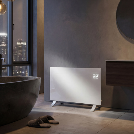 Конвектор электрический OptiPrime-2000, Wi-Fi, тачскрин, цифровой термостат, 2000 Вт Denzel