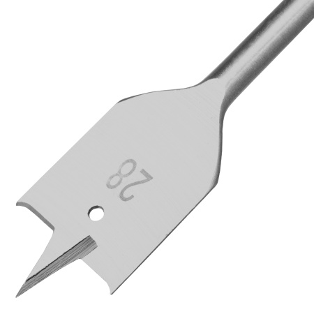 Сверло по дереву перовое, 28 мм, шестигранный хвостовик Matrix