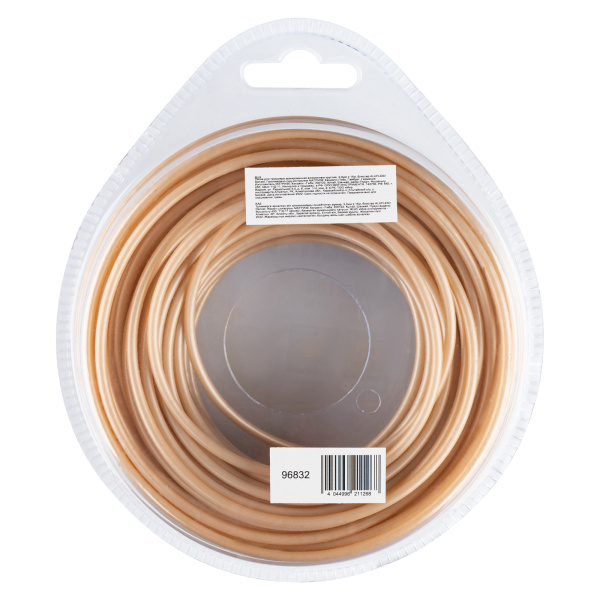 Леска для триммера армированная алюминием круглая, 3,0мм х 15м, блистер ALUFLEX Denzel цена