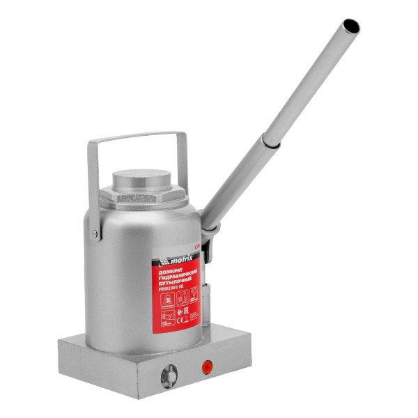 Домкрат гидравлический бутылочный, 30 т, h подъема 244-370 мм Matrix цена