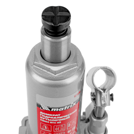 Домкрат гидравлический бутылочный, 3 т, h подъема 178-343 мм, в пластиковом кейсе Matrix цена