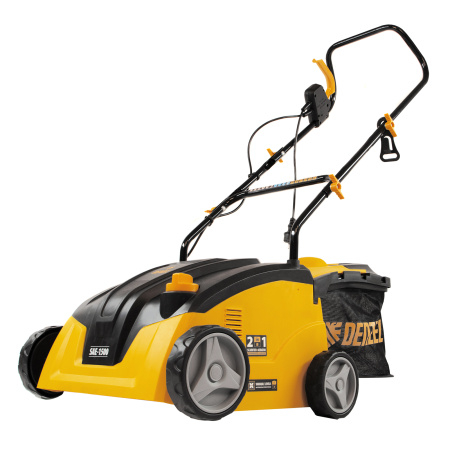 Скарификатор-аэратор  электрический SAE-1500, 1500 Вт, -11/+5 мм, 32 cм Denzel цена