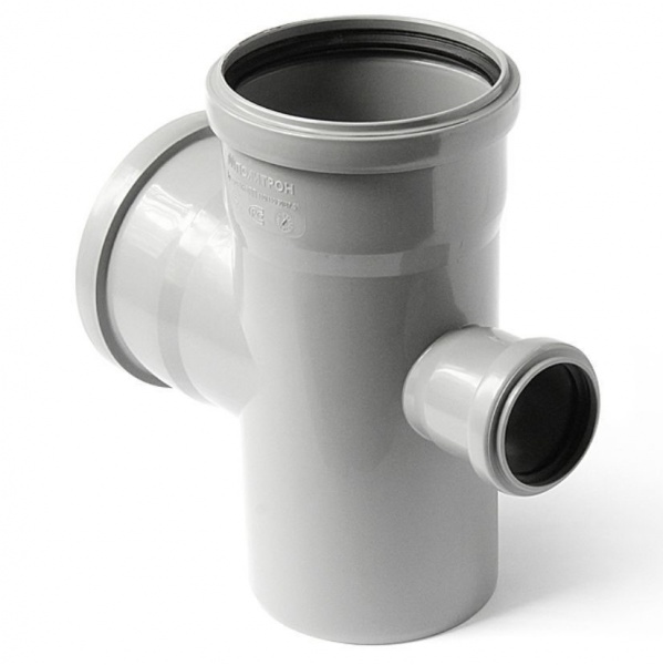 Крестовина одноплоскостная 110х110х50/90 для внутренней канализации ПОЛИТЭК