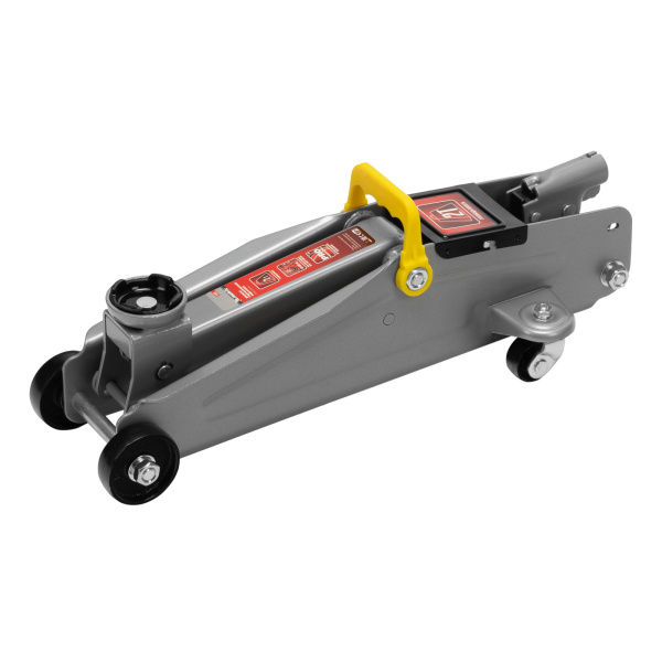 Домкрат гидравлический подкатной, 2 т, высота подъема 135-385 мм, в пластиковый кейсе Matrix цена