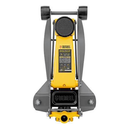 Домкрат гидравлический подкатной, 3 т, 125-470 мм, быстрый подъем, проф. Denzel цена