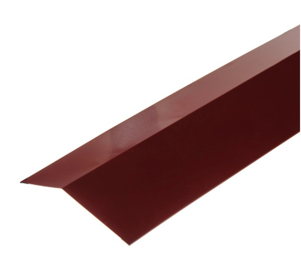 Планка карнизная с полиэстеровым покрытием 2 м цвет Вишня