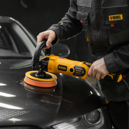 Машина полировальная CP-180, 1400 Вт, 180 мм, 0-3000 об/мин Denzel цена