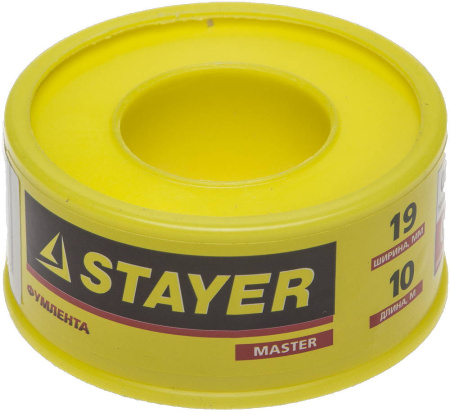 Фумлента STAYER ″MASTER″, плотность 0,40 г/см3, 0,075ммх19ммх10м 12360-19-040