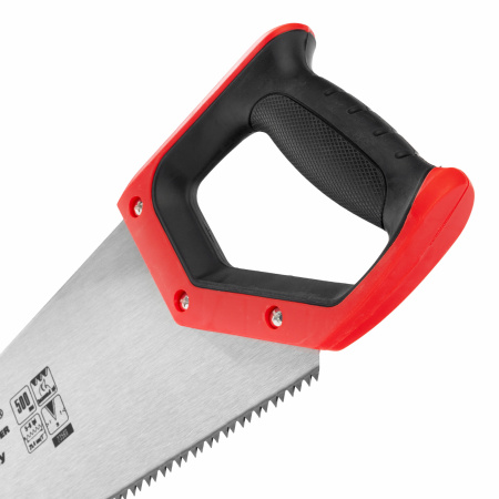 Ножовка по дереву, 500 мм, волновая вырубка, 5-6 TPI, каленый зуб 2D, двухкомпонентная рукоятка Matrix цена