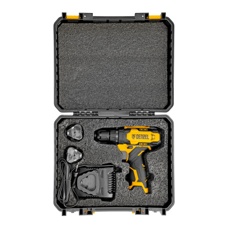 Дрель-шуруповерт аккумуляторная CDQ-12, Li-Ion, 12 В Denzel