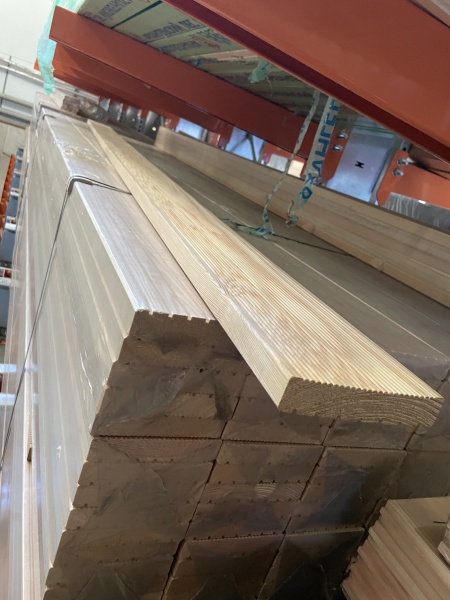 Доска террасная 28х142х4000 Лиственница (Вельвет) Сорт Экстра 0.568м2 цена за м2