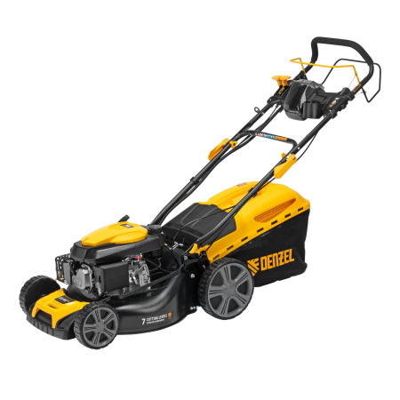 Газонокосилка бензиновая GLD-460SP-VE, 146 см3, шир. 46см, привод, вариатор, эл.старт, 60 л Denzel цена