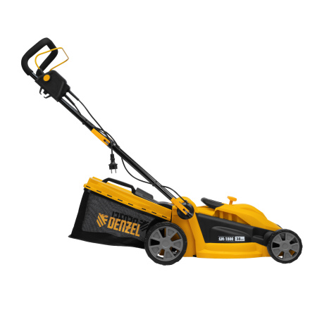 Газонокосилка электрическая GM-1800, 1800 Вт, шир. 38 см, 6 уров., травосб. 40 л. Denzel цена