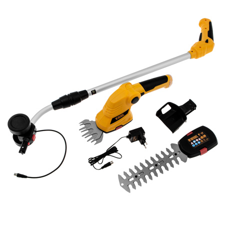 Ножницы-кусторез с телескопической штангой аккумуляторные G801E с акк. 7.2В Li-Ion 1.5 Ач Denzel цена