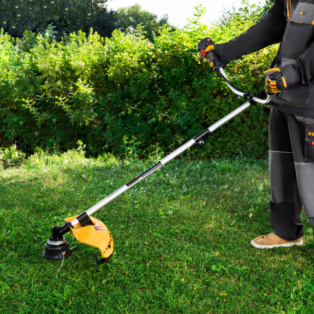 Триммер бензиновый DT 52S, 52 см3, 3 л. с, разъемная штанга, состоит из 2 частей Denzel цена