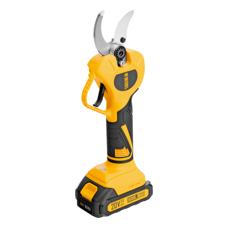 Секатор аккумуляторный, бесщет., CP-40BL, Li-Ion, 20 В, лезвия SK5 Denzel цена