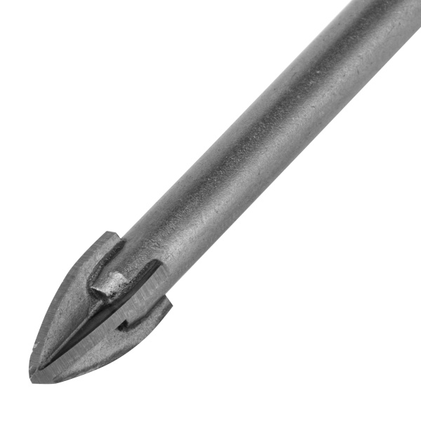 Сверло по керамической плитке 8 мм, крестовая пластина, шестигранный хвостовик// Denzel