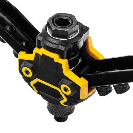 Заклепочник двуручный, заклепки 2,4-3,2-4,0-4,8-6,4 мм Denzel цена