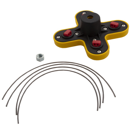 Головка триммерная универсальная гайка М10 х 1.25 левая Denzel цена