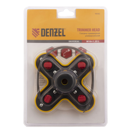 Головка триммерная универсальная гайка М10 х 1.25 левая Denzel цена